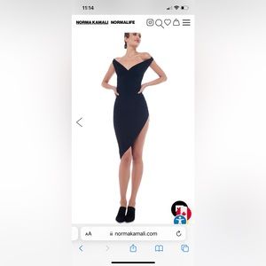 Norma Kamali black dress. Size XS